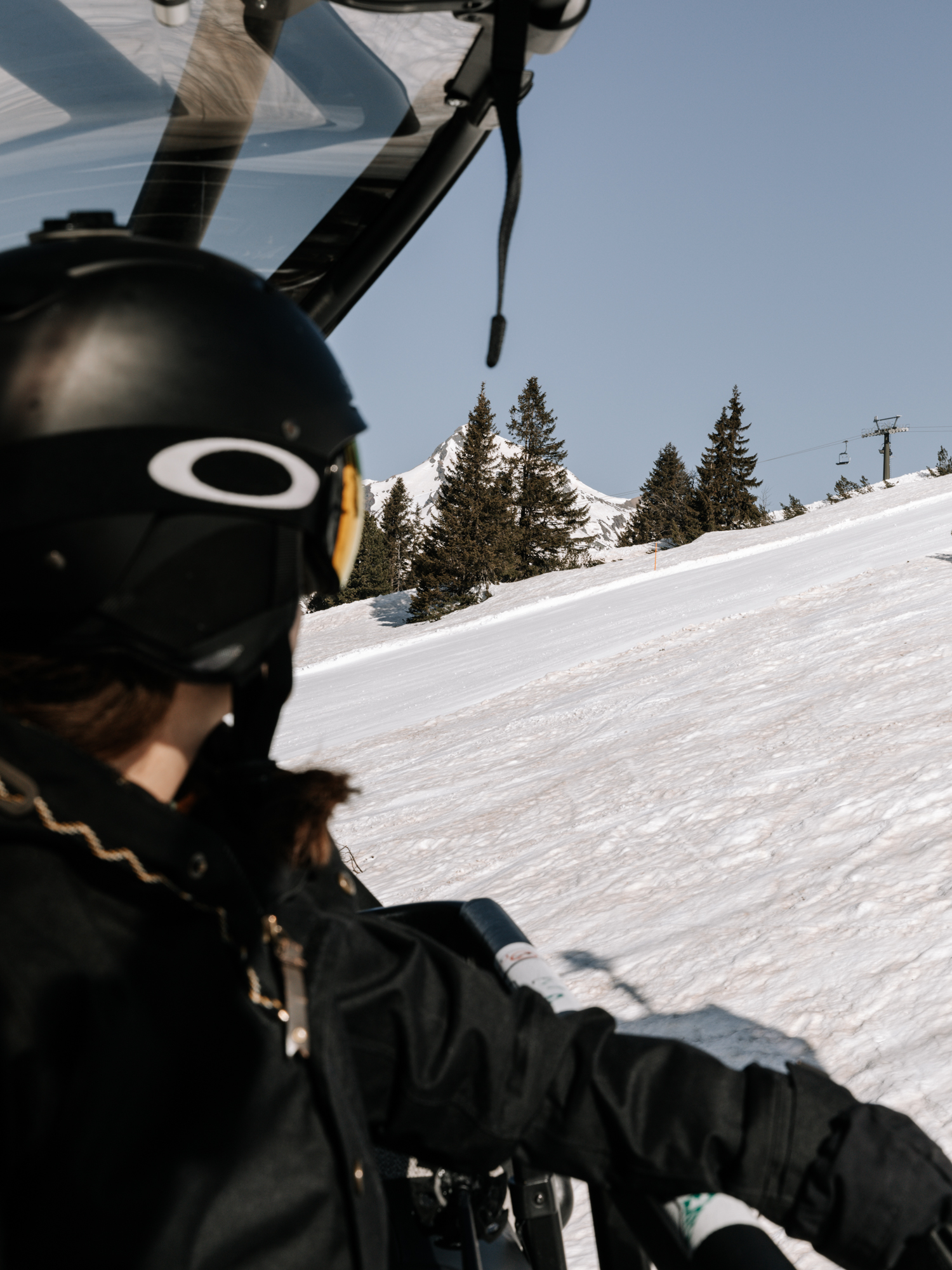 Fahrt mit dem Sessellift in Obertauern.