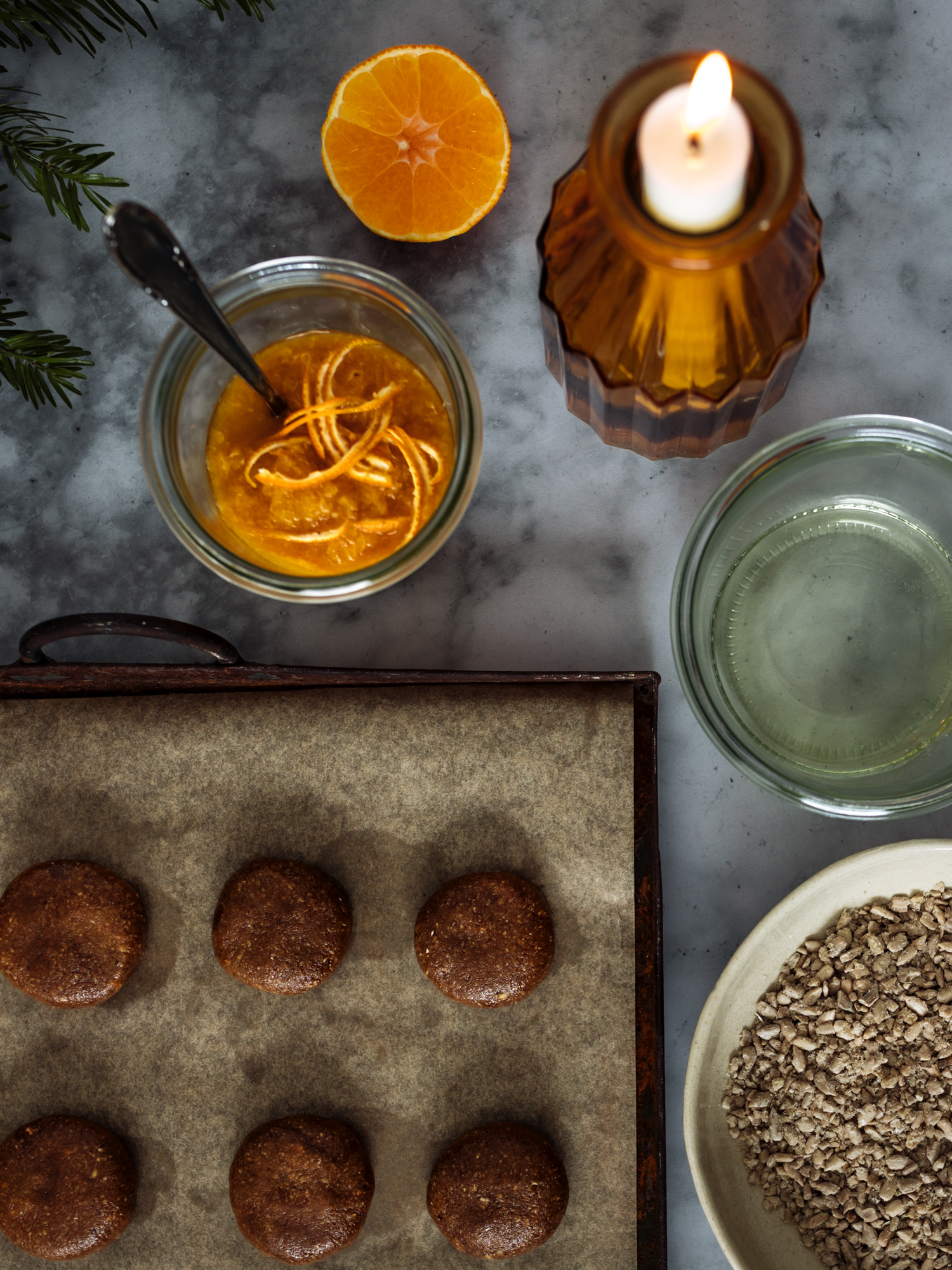 Lebkuchenkekse vor dem Backen